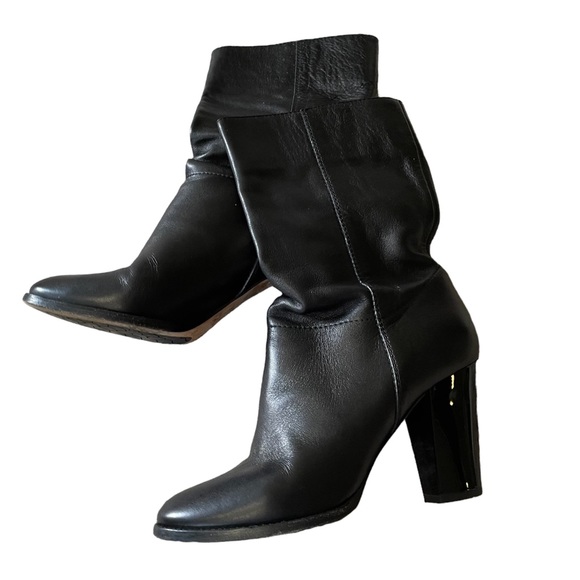 Jimmy Choo Music Stretch-Shaft Mid-Calf Boot in Black Leather Women’s Size EU 39 - Picture 4 of 15